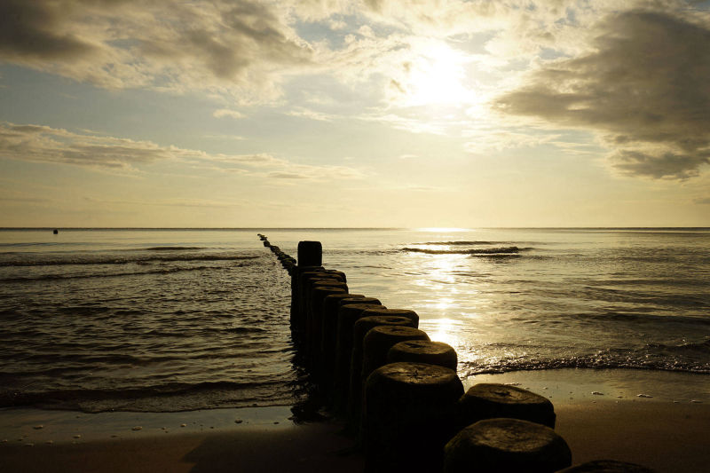 Buhnen am Strand Kölpinsee