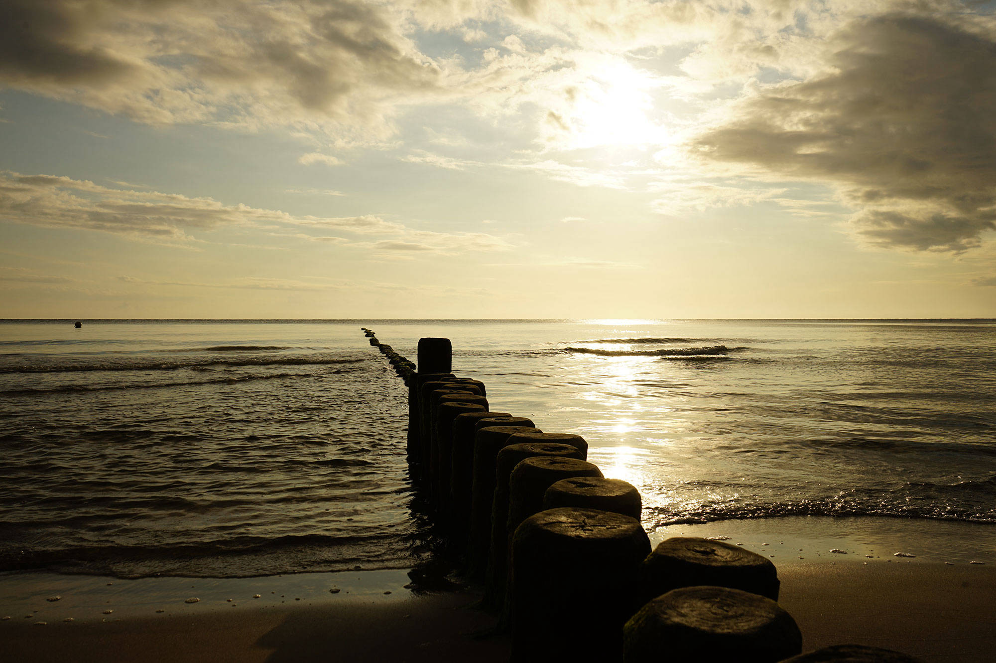 Buhnen am Strand Kölpinsee
